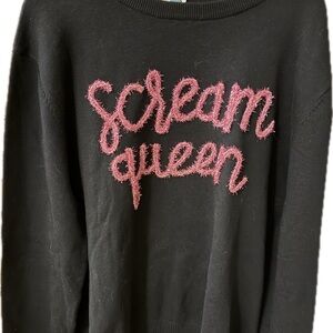 Queen of Sparkles Scream Queen sweater - size XL.